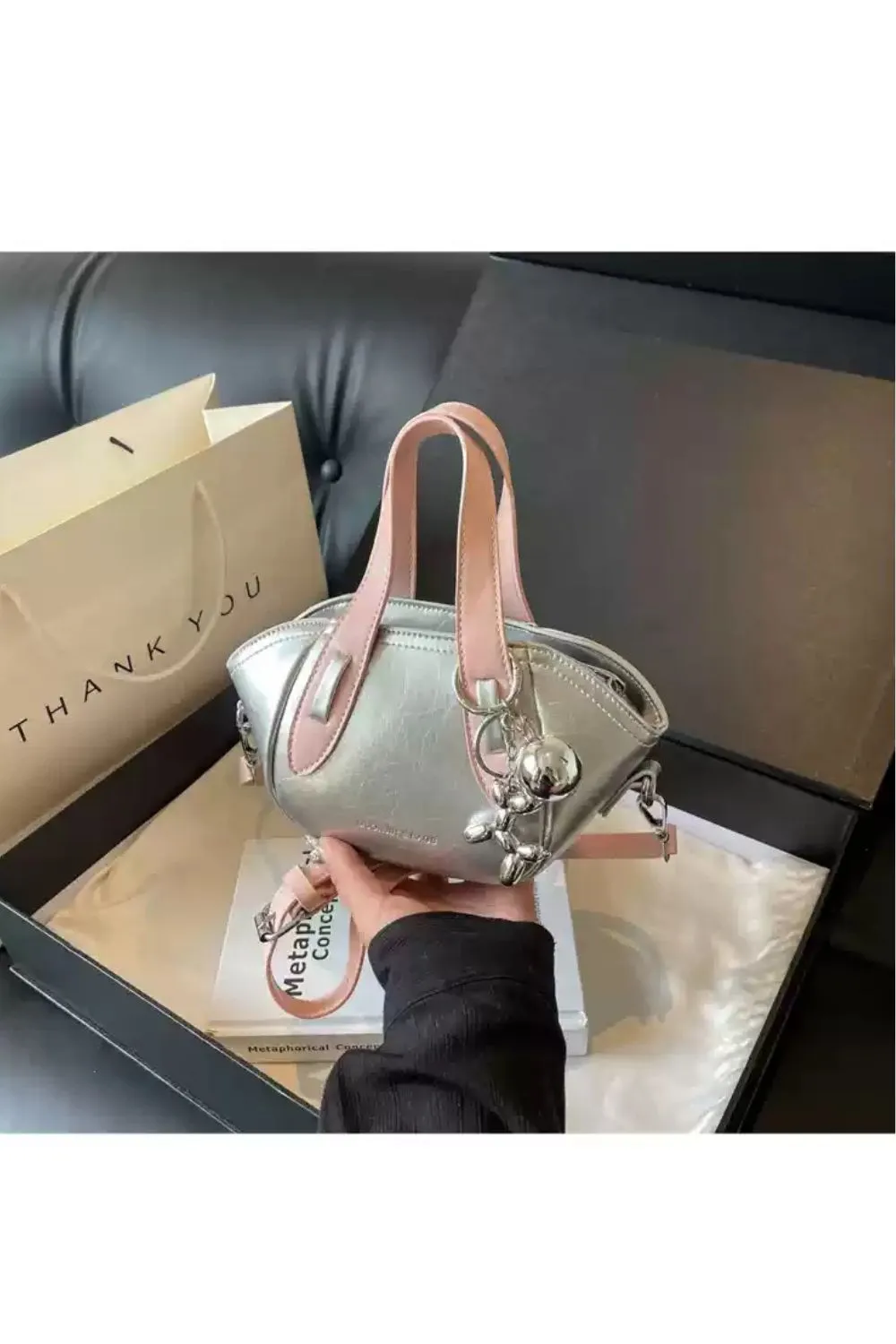 'Leandro' Single Shoulder Crossbody Bucket Bag(8 color) sold by Goodnight Macaroon product image thumbnail 3