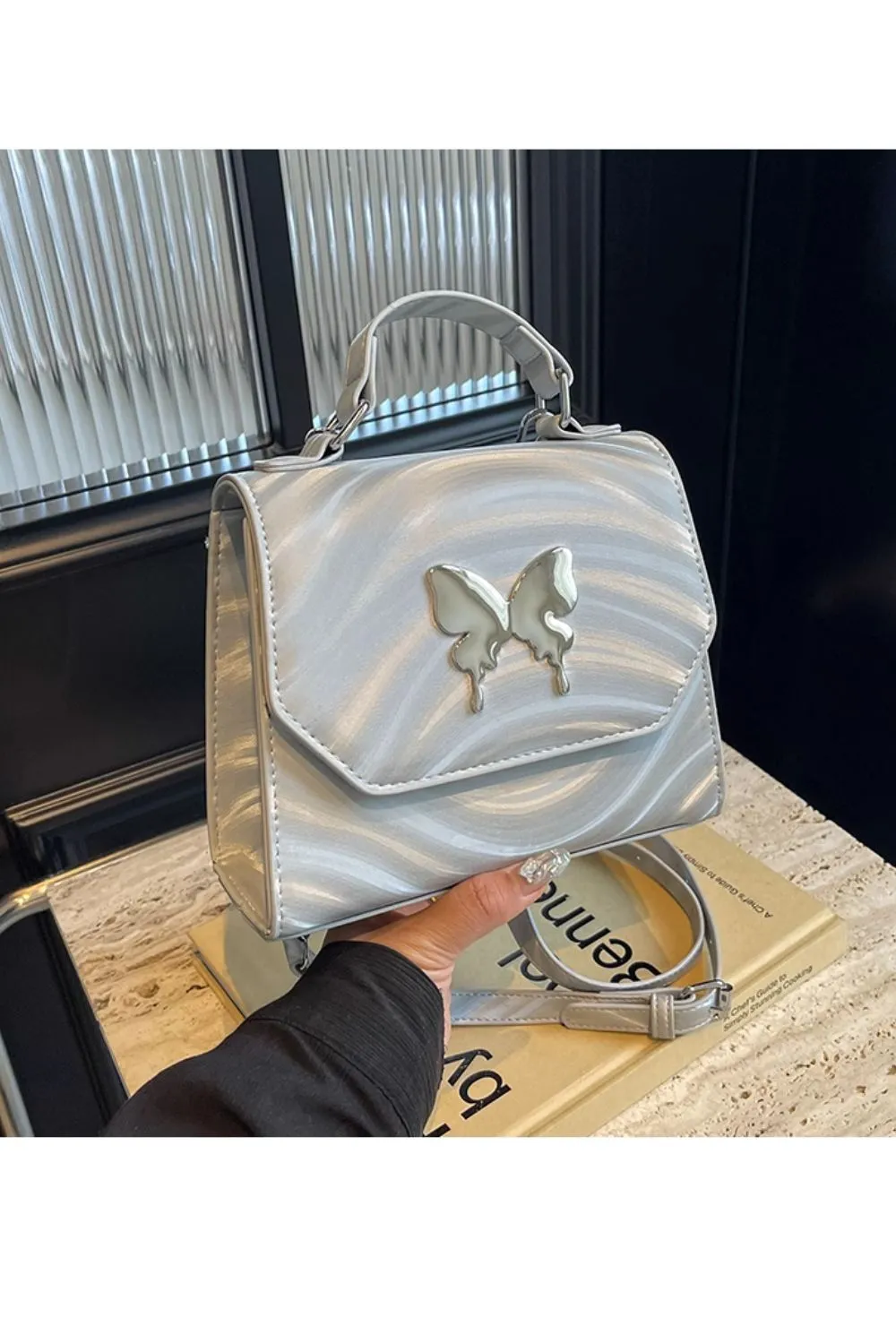 'Reina' Butterfly-Decorated Backpack(3 color) sold by Goodnight Macaroon product image thumbnail 2