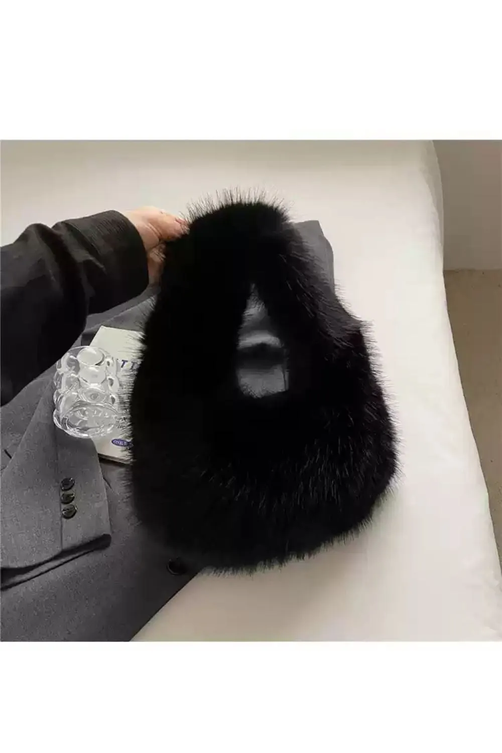 'Luz' Fuzzy Dumpling Bag(5 color) sold by Goodnight Macaroon