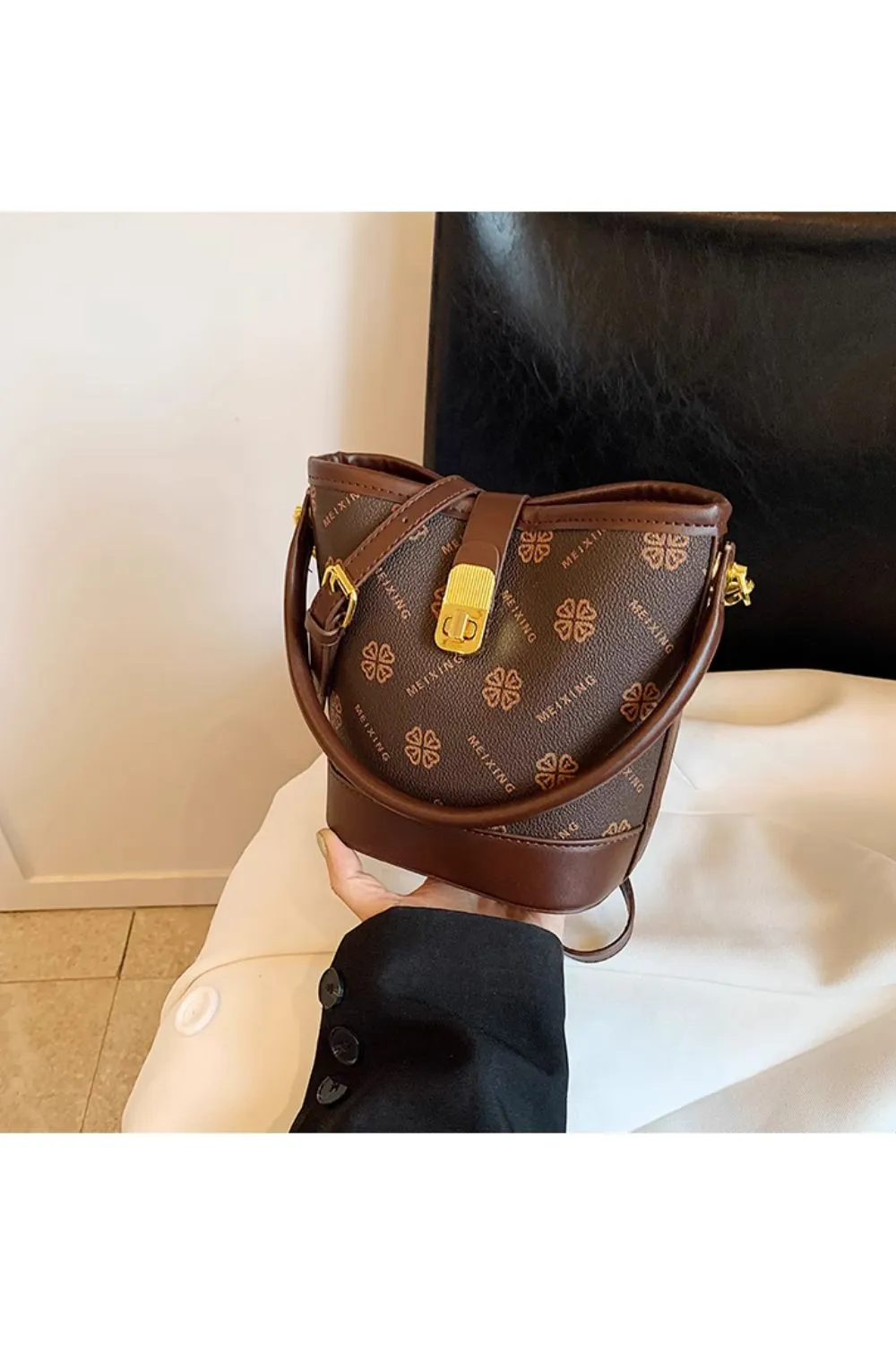 'Mafalda' Printed Bucket Bag(3 color) sold by Goodnight Macaroon