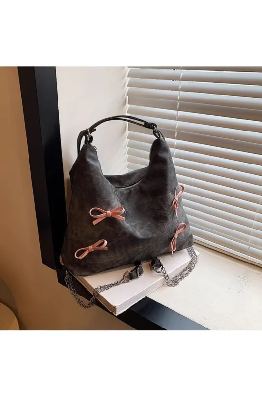 'Rosita' Large-Capacity Bow Backpack（4 color） made by Goodnight Macaroon