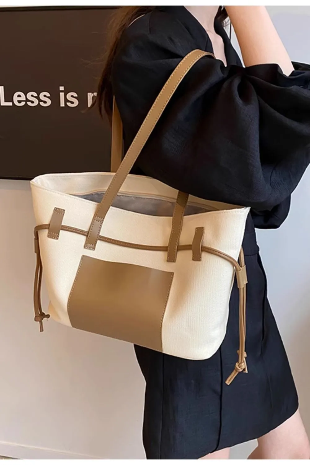 'Jacobo' Shopping Tote Bag(3 color) sold by Goodnight Macaroon product image thumbnail 5