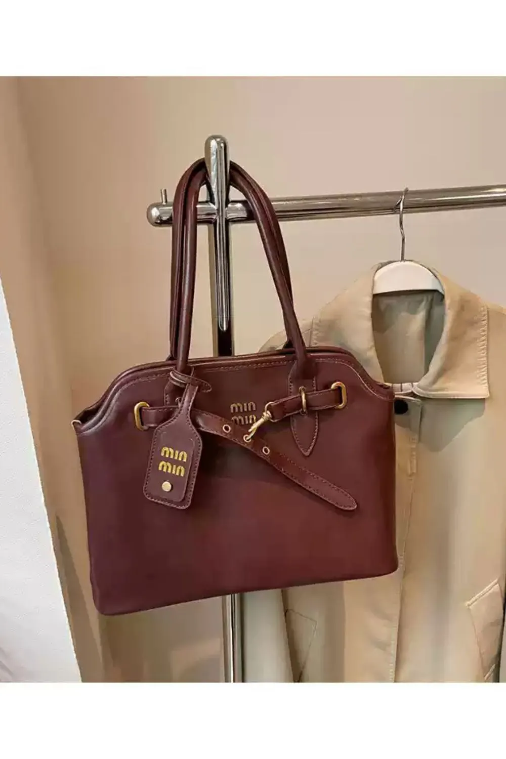 ' Isabella' Single Shoulder Tote (4 color) sold by Goodnight Macaroon product image thumbnail 3