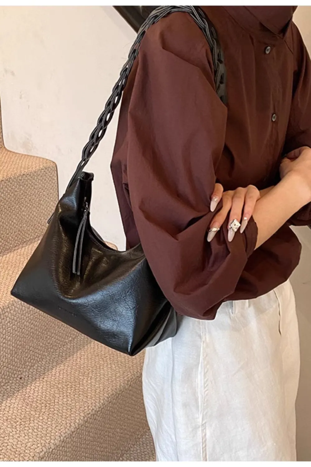 ‘Mia’ Shoulder Crossbody Bag (4 color) sold by Goodnight Macaroon product image thumbnail 3