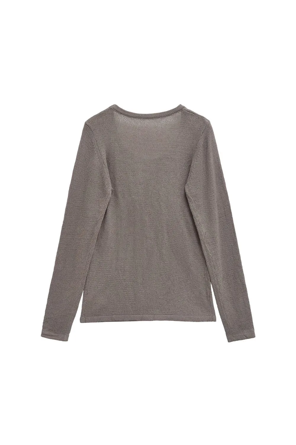 'Grace' Fine-Knit Round-Neck Sweater sold by Goodnight Macaroon product image thumbnail 2