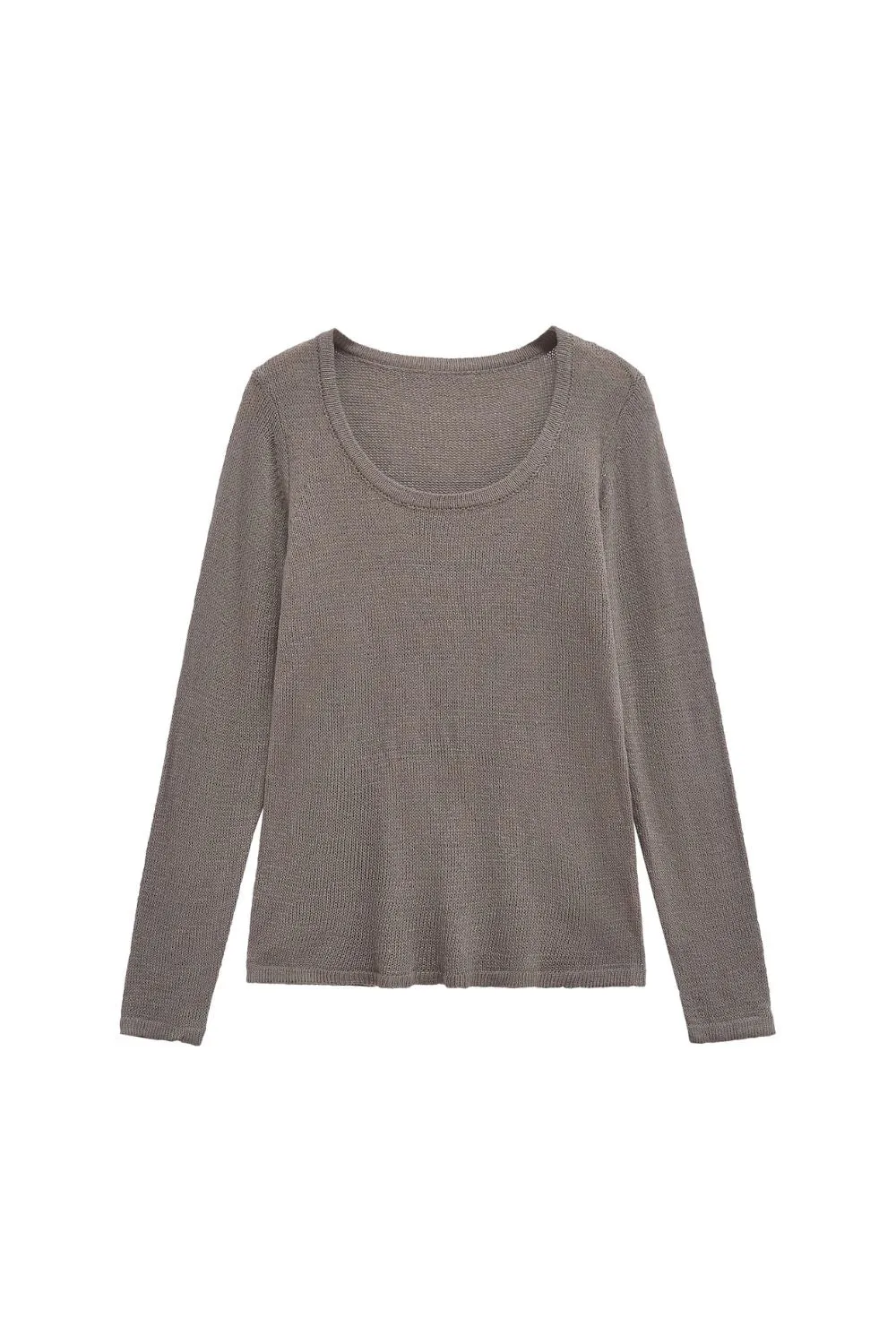 'Grace' Fine-Knit Round-Neck Sweater sold by Goodnight Macaroon