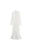 ‘Ava’ V-Neck Dress with Floral Neckband Detail sold by Goodnight Macaroon