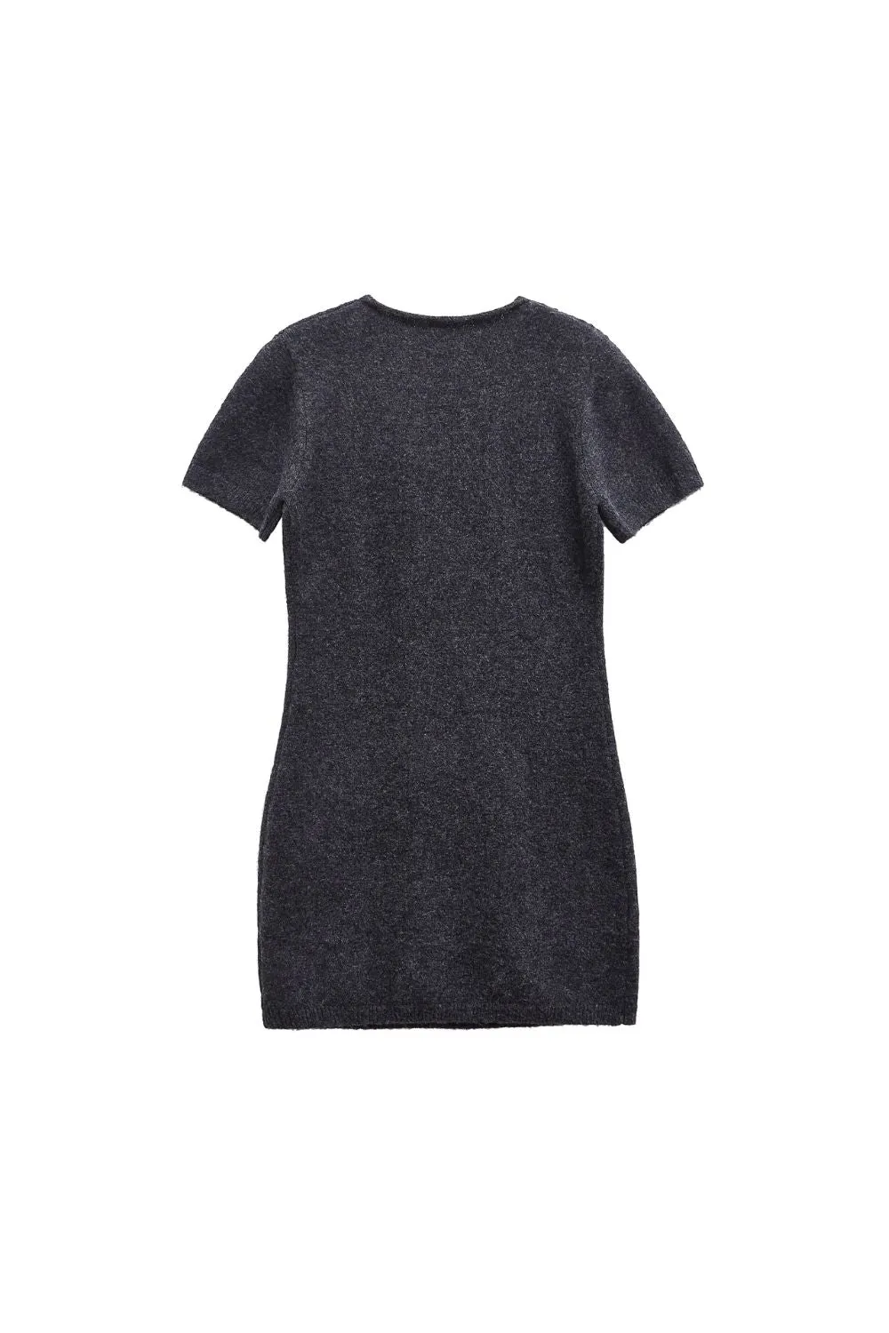 ' Lucy' Plush Knit Round Neck Mini Dress sold by Goodnight Macaroon product image thumbnail 2