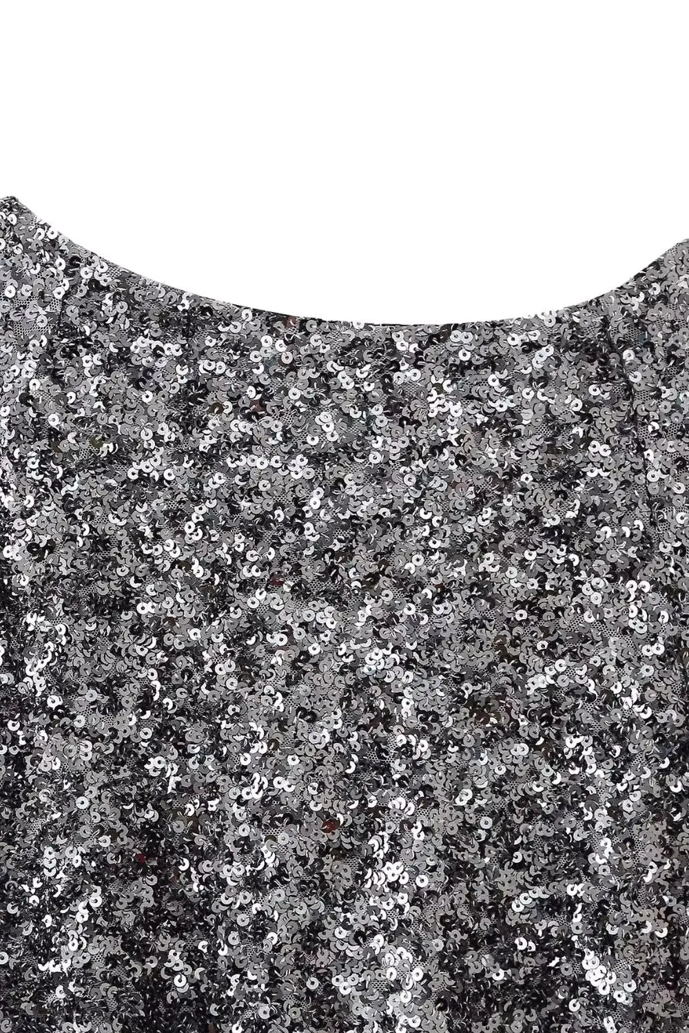 'Laura' Backless Sequin Long-Sleeve Mini Dress sold by Goodnight Macaroon product image thumbnail 3