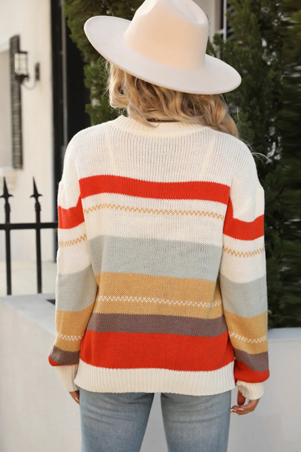 'Dor' Crewneck Colorblock Sweater (4 Colors) sold by Goodnight Macaroon product image thumbnail 5