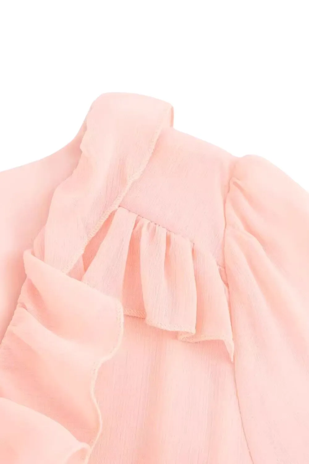 'Mia' Ruffled Long-Sleeve Waist-Cinching Dress sold by Goodnight Macaroon product image thumbnail 4