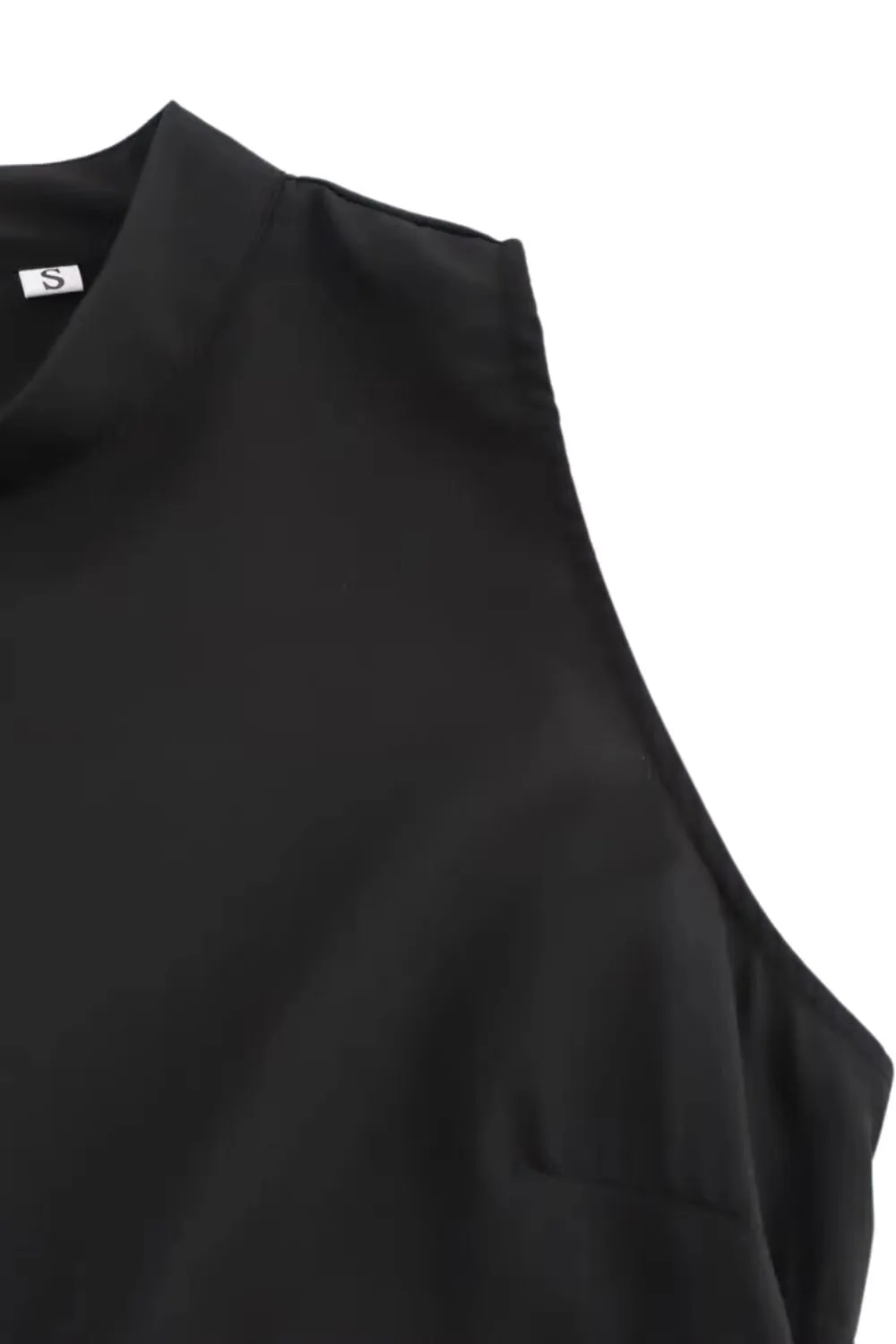 'Lucy' Sleeveless Pleated Color-Blocked Maxi Dress sold by Goodnight Macaroon product image thumbnail 4