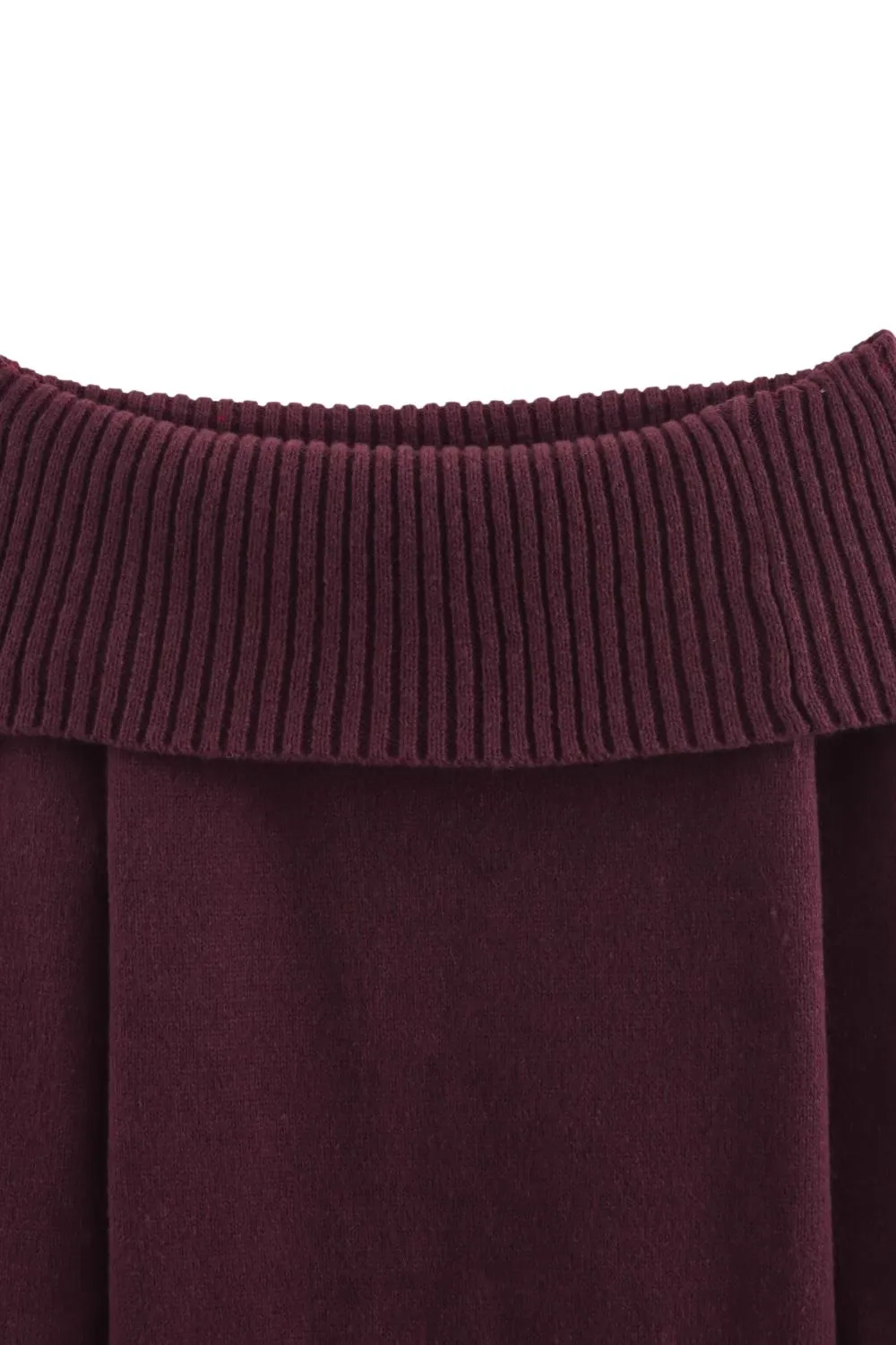 ‘Hazel’ Long-Sleeve Off-Shoulder Knit Top sold by Goodnight Macaroon product image thumbnail 3