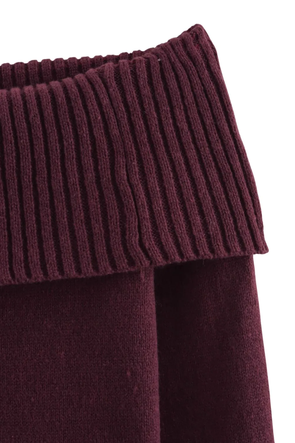 ‘Hazel’ Long-Sleeve Off-Shoulder Knit Top sold by Goodnight Macaroon product image thumbnail 5
