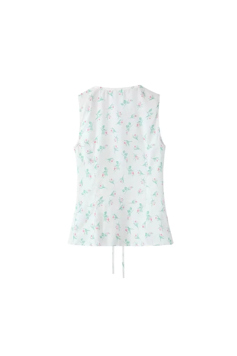 'Ariana' Pleated Printed Belted Vest (2 color) sold by Goodnight Macaroon product image thumbnail 5