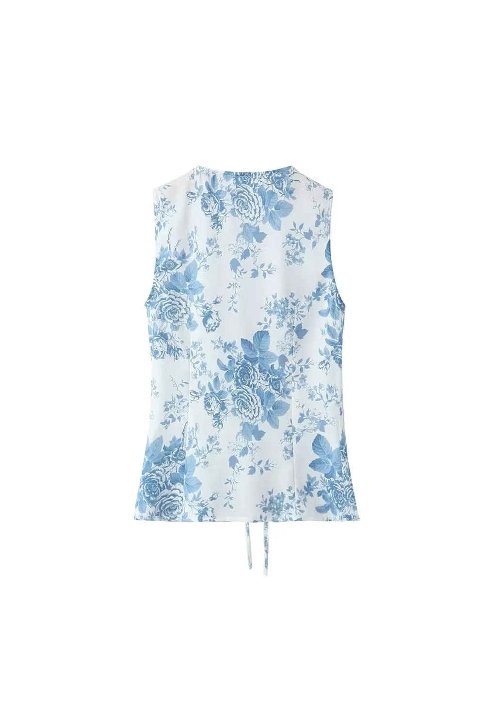 'Ariana' Pleated Printed Belted Vest (2 color) sold by Goodnight Macaroon product image thumbnail 3