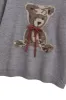 'Kinsley' Bear Bow - Embellished Knit Sweater sold by Goodnight Macaroon