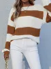 'Amanda' Crewneck Striped Printed Sweater sold by Goodnight Macaroon