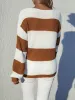 'Amanda' Crewneck Striped Printed Sweater sold by Goodnight Macaroon