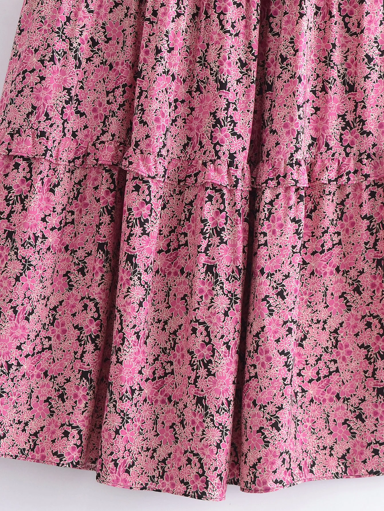 'Tinslee' Floral Smocked Tiered Dress #174796 sold by Goodnight Macaroon product image thumbnail 3