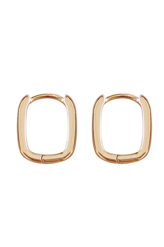 'Monica' Square Hoop Earrings sold by Goodnight Macaroon