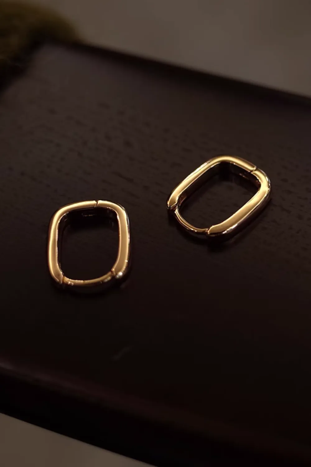 'Monica' Square Hoop Earrings sold by Goodnight Macaroon product image thumbnail 2