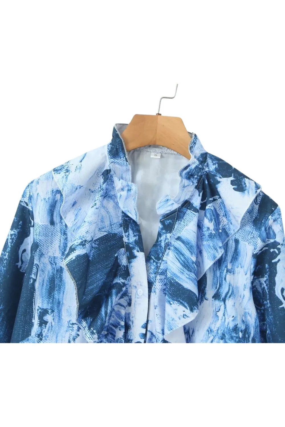 ‘Martha’ Simple Floral Print Long Sleeve Shirt Blouse sold by Goodnight Macaroon product image thumbnail 3