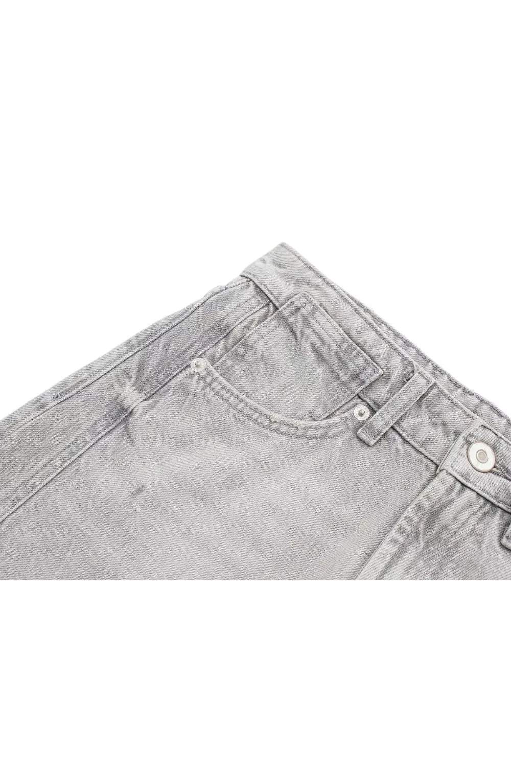 'Alyona'High Waisted Casual Denim Shorts sold by Goodnight Macaroon product image thumbnail 4