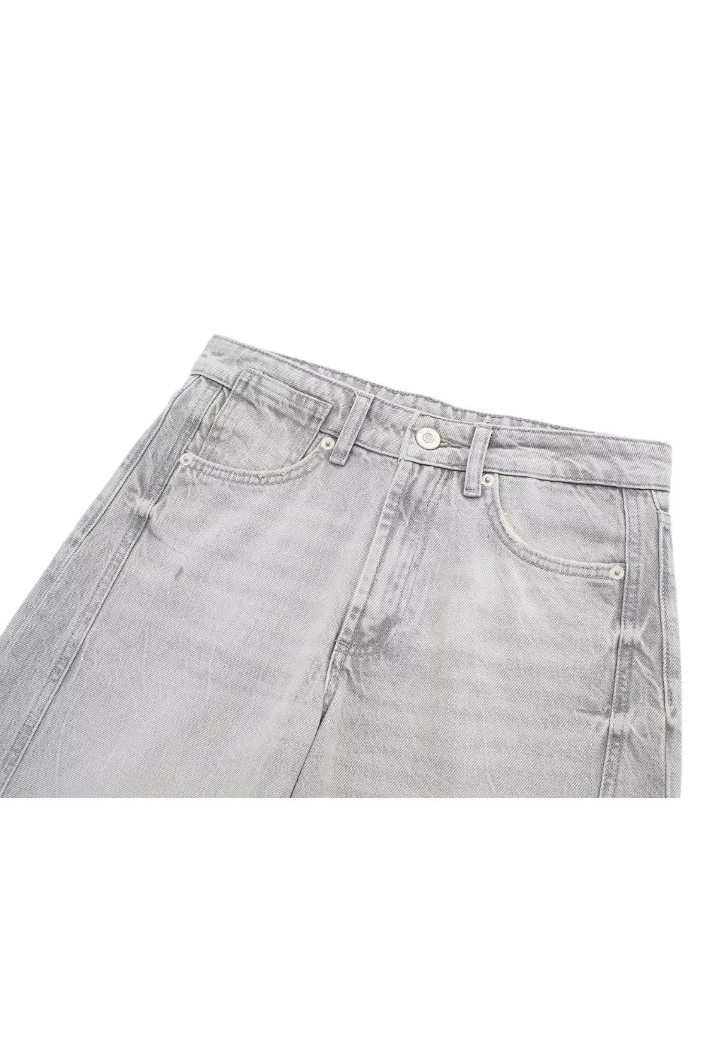 'Alyona'High Waisted Casual Denim Shorts sold by Goodnight Macaroon product image thumbnail 3