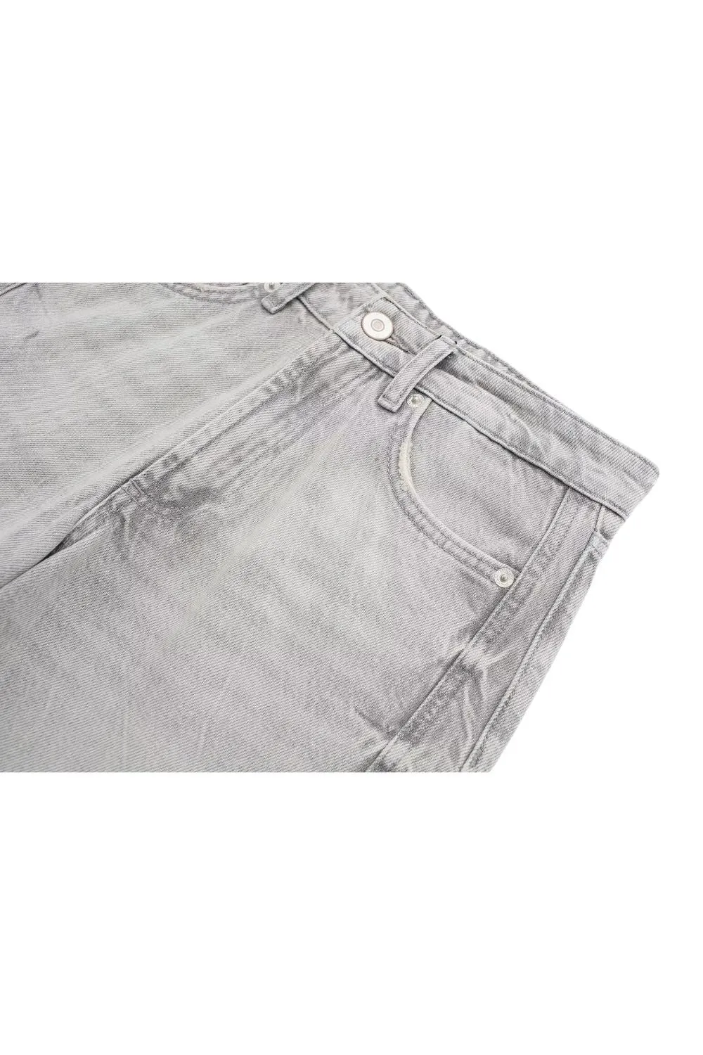 'Alyona'High Waisted Casual Denim Shorts sold by Goodnight Macaroon product image thumbnail 5