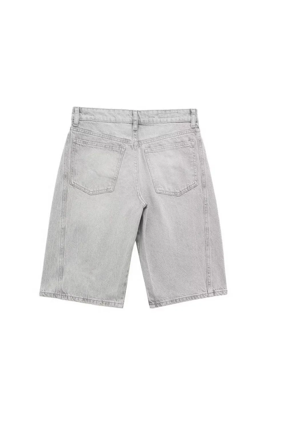 'Alyona'High Waisted Casual Denim Shorts sold by Goodnight Macaroon product image thumbnail 2