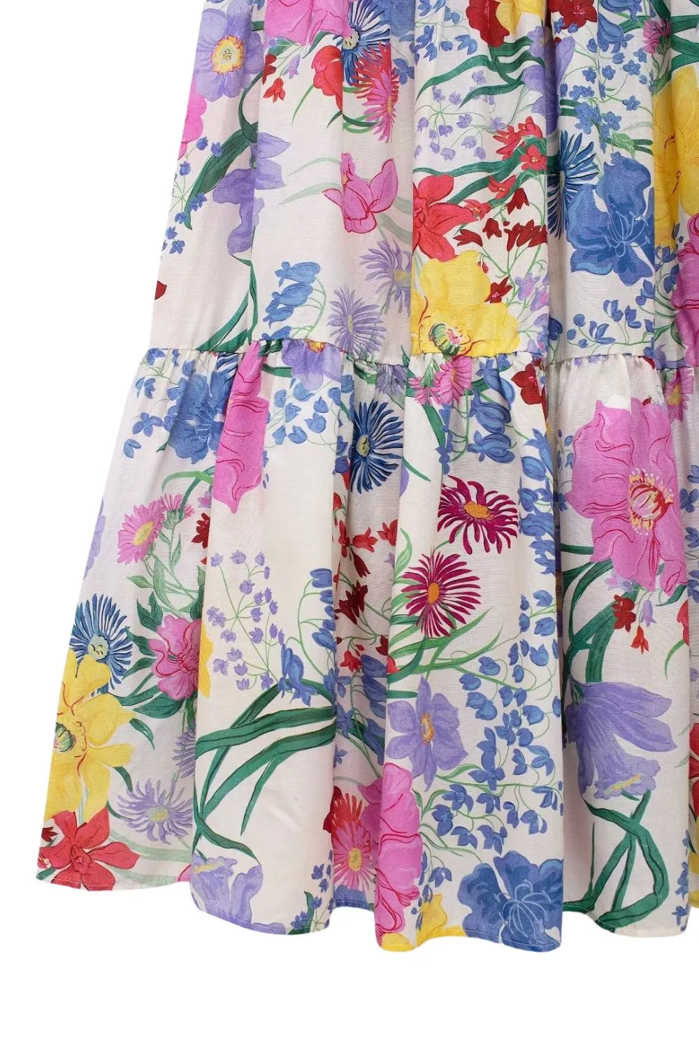 ‘Erin’ Casual Floral Print Midi Dress sold by Goodnight Macaroon product image thumbnail 5