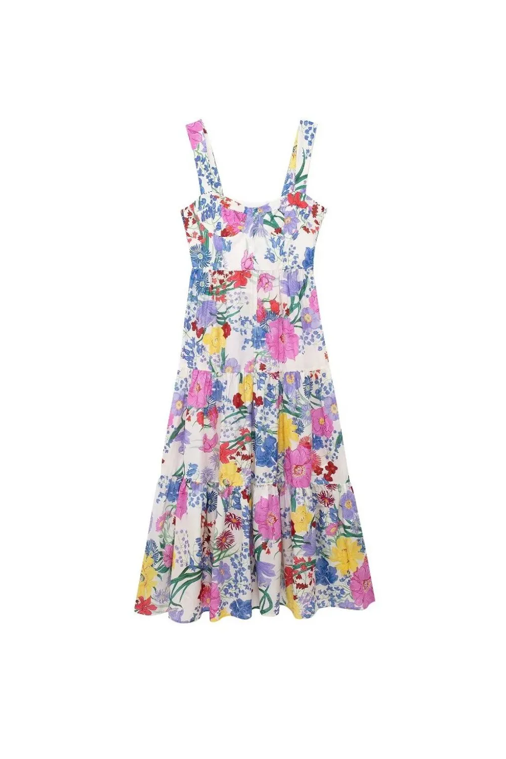 ‘Erin’ Casual Floral Print Midi Dress sold by Goodnight Macaroon