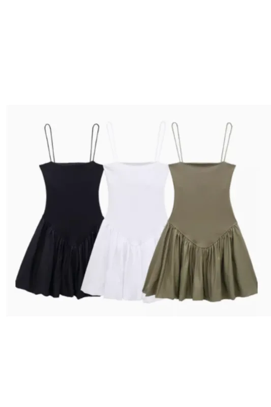 ‘Layla’ Halter Ruched  Midi Dress (3 Colors) sold by Goodnight Macaroon