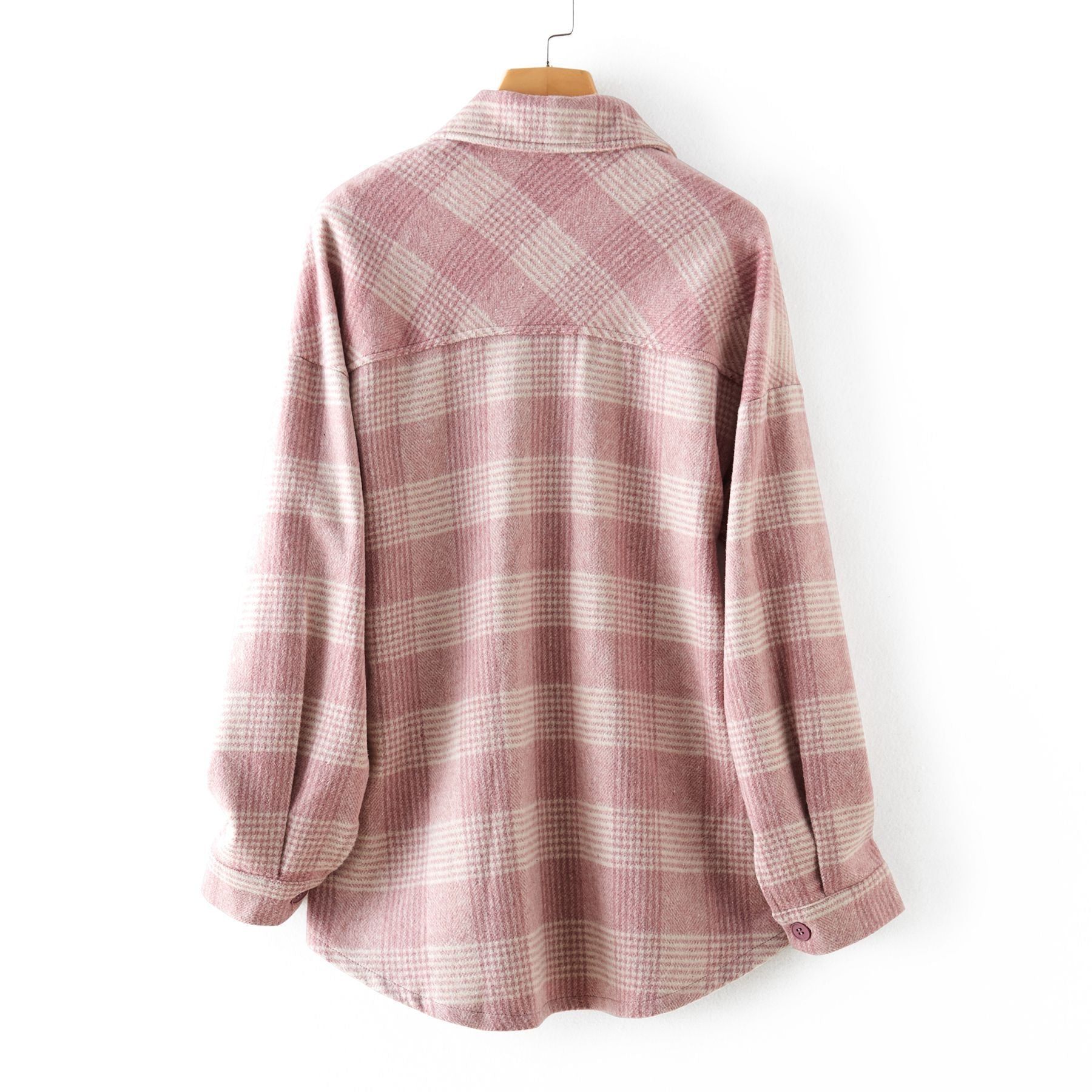 Spring Plaid Shirt Shacket #166192 sold by Goodnight Macaroon product image thumbnail 5