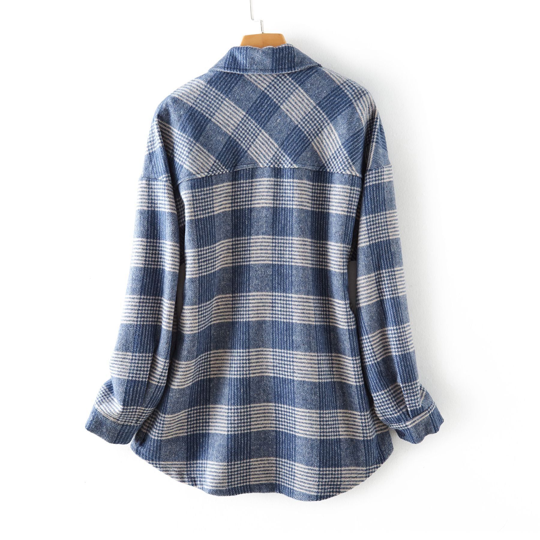 Spring Plaid Shirt Shacket #166192 sold by Goodnight Macaroon product image thumbnail 3