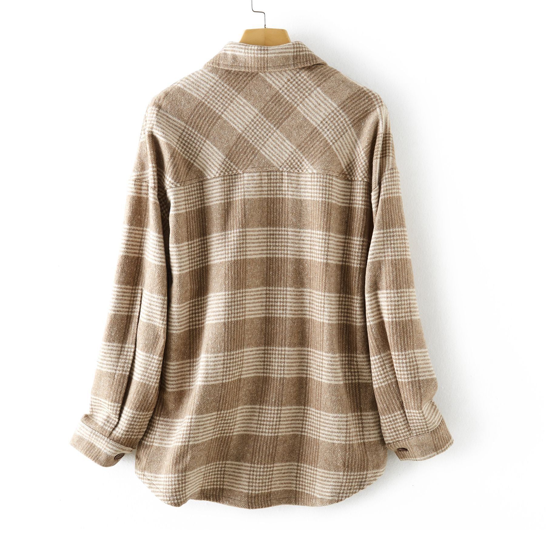 Spring Plaid Shirt Shacket #166192 sold by Goodnight Macaroon product image thumbnail 7