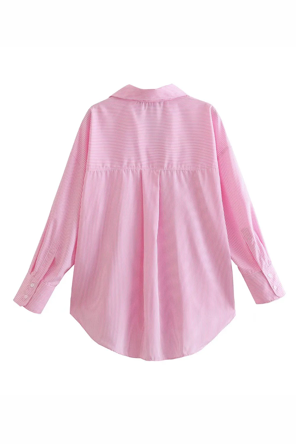 'Laila' Stripe Collared Long Sleeve Shirt (2 Colors) sold by Goodnight Macaroon product image thumbnail 4
