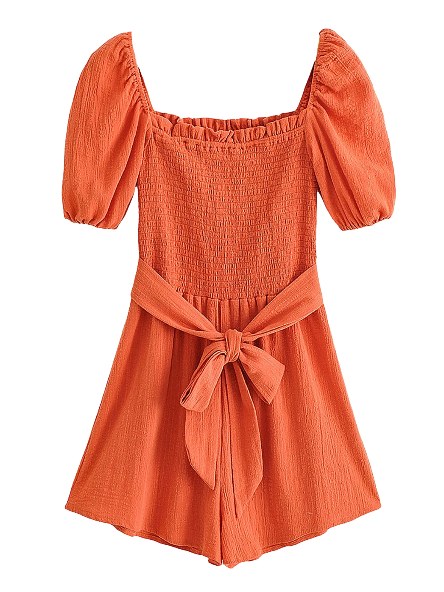 'Millie' Off Shoulder Ruched Romper sold by Goodnight Macaroon
