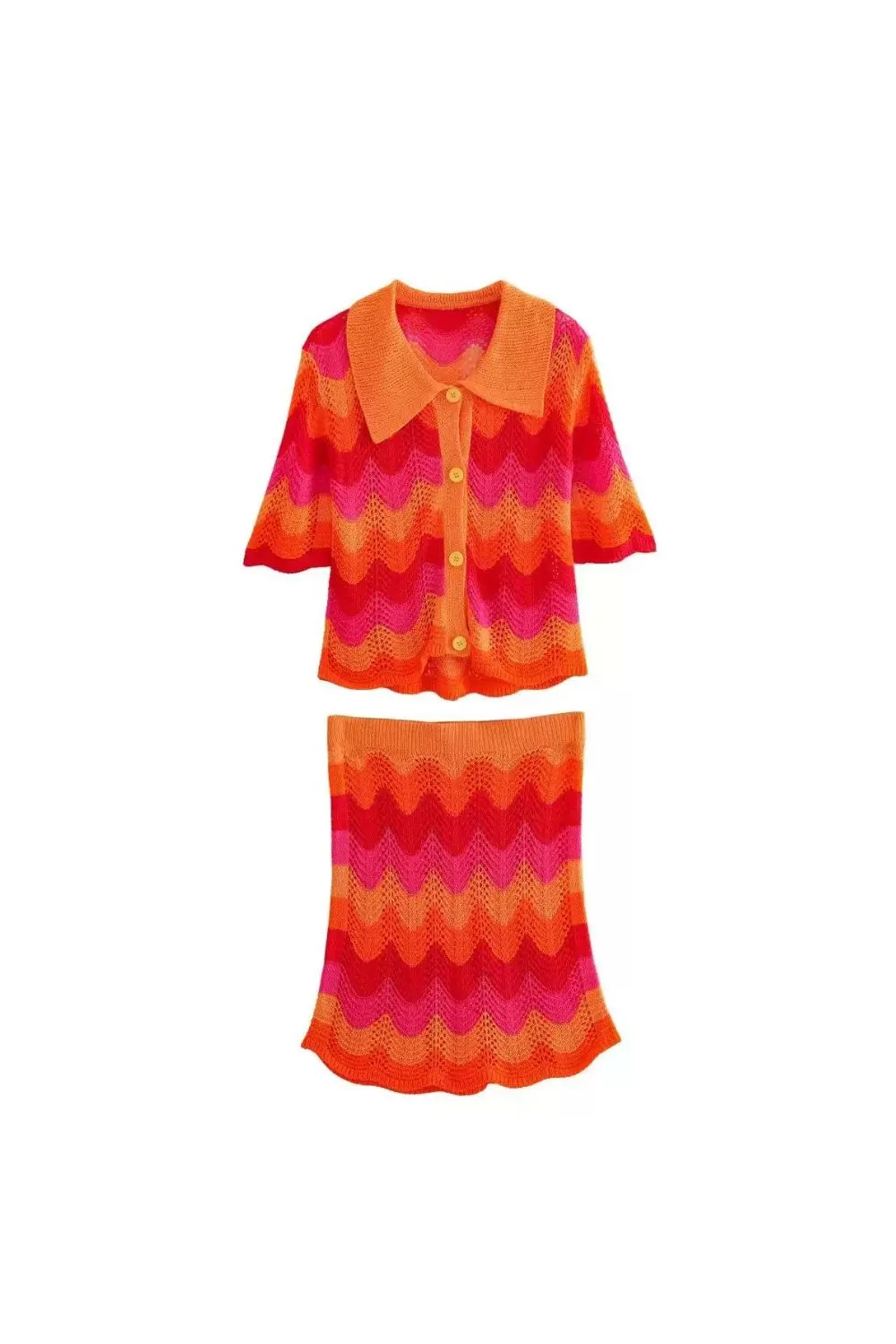 'Lyric' Open-Knit Sweater & Mini Skirt Set (Sold Separately) sold by Goodnight Macaroon