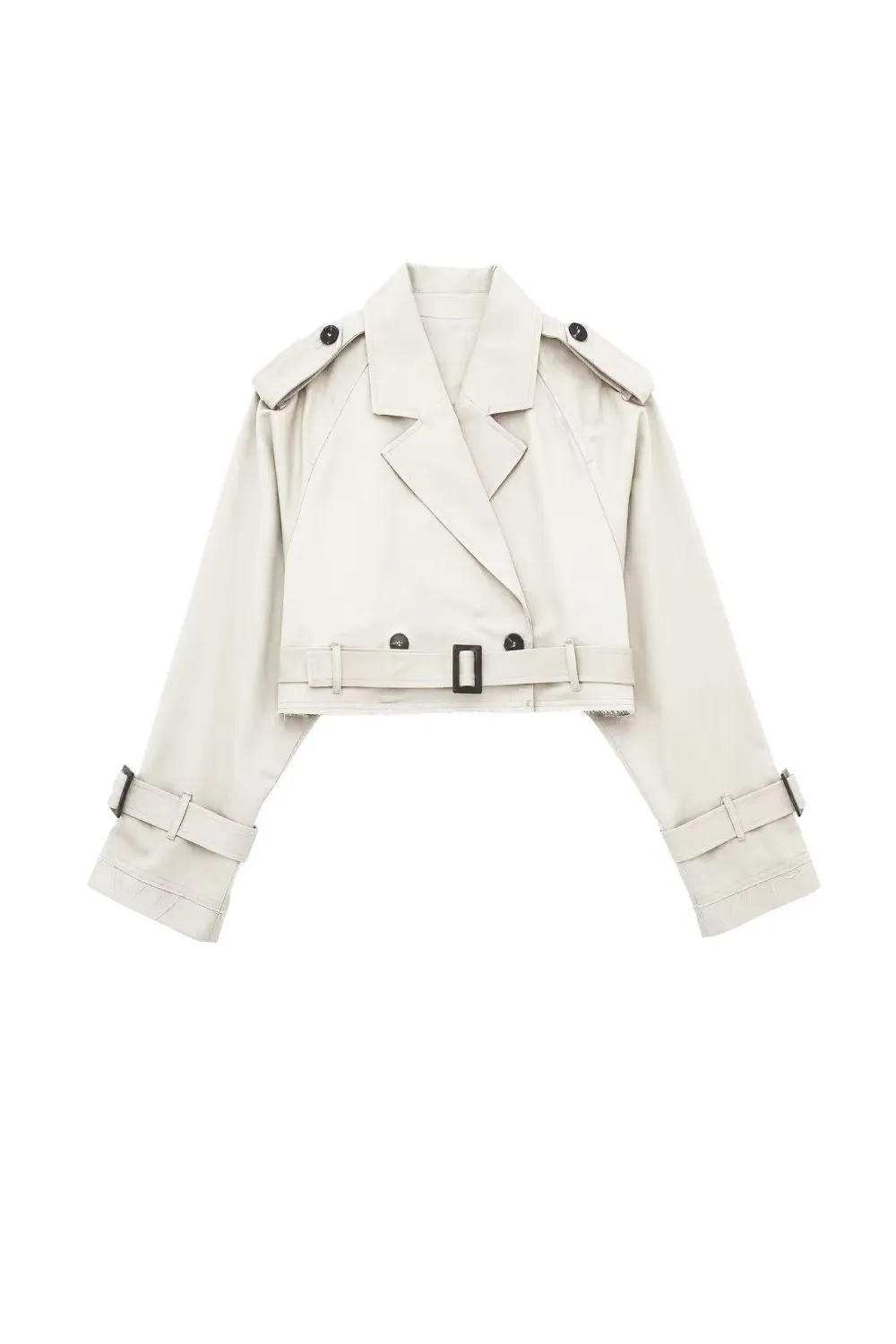 'Hannah' Long Sleeve Casual Trench (4 Color) sold by Goodnight Macaroon product image thumbnail 5