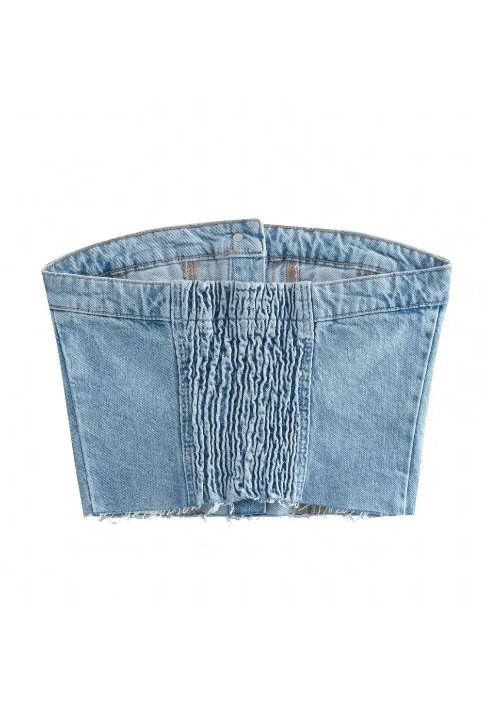 ‘Inga’ Western-style Denim Bustier Top sold by Goodnight Macaroon product image thumbnail 2