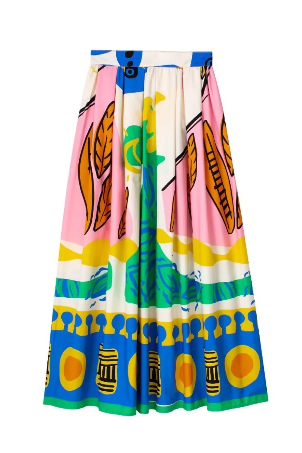 'Julie' Graphic Printed Sleeveless Cropped Top & High Waist Skirt sold by Goodnight Macaroon product image thumbnail 3