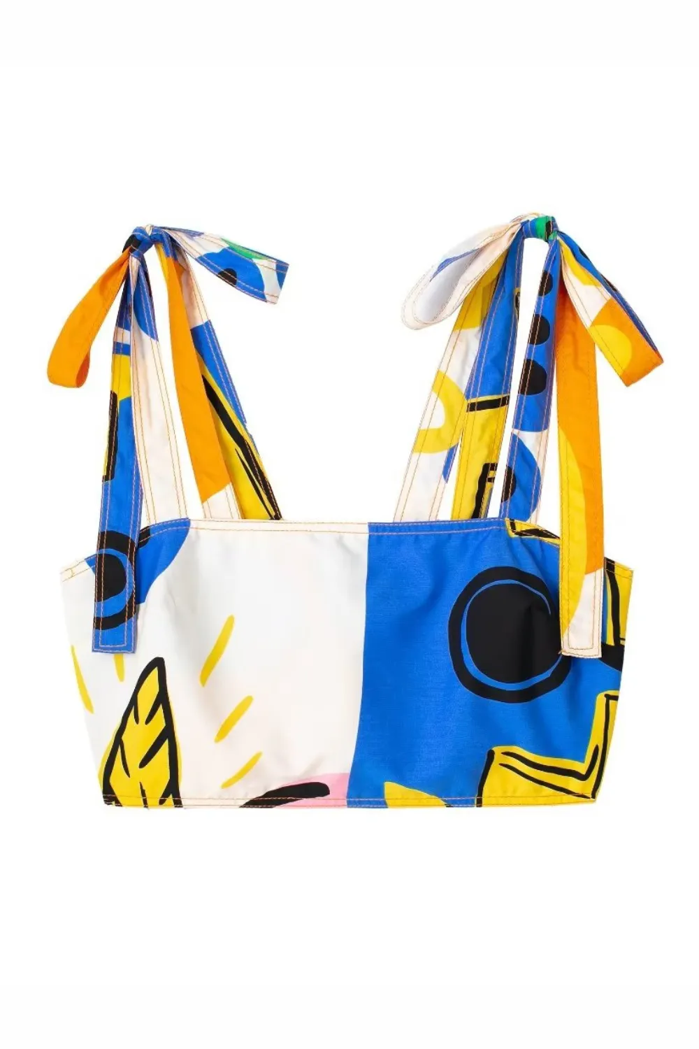 'Julie' Graphic Printed Sleeveless Cropped Top & High Waist Skirt sold by Goodnight Macaroon product image thumbnail 2