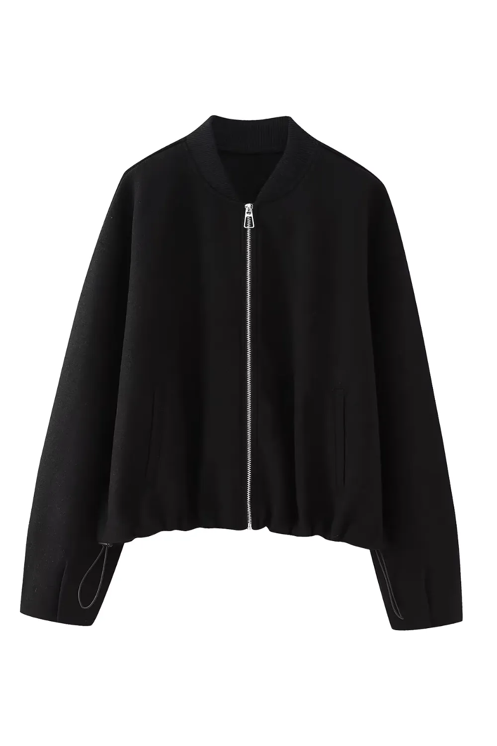 'Blythe' Zip-Up Knitted Bomber Jacket (3 Colors) sold by Goodnight Macaroon product image thumbnail 3