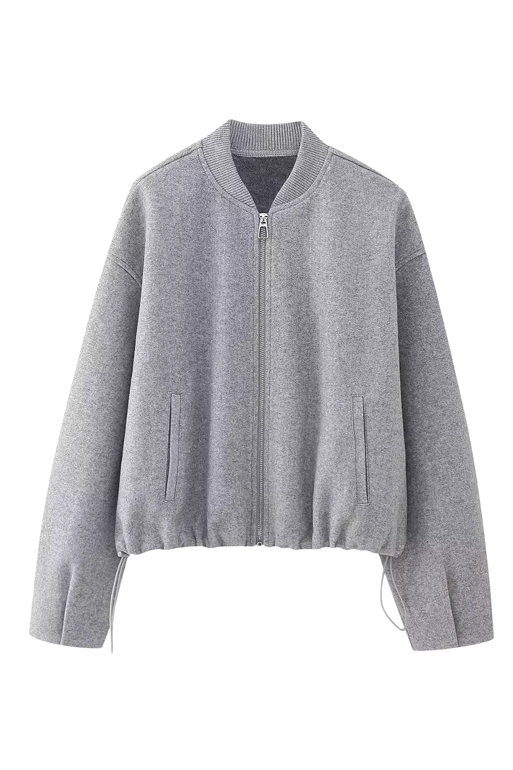 'Blythe' Zip-Up Knitted Bomber Jacket (3 Colors) sold by Goodnight Macaroon product image thumbnail 2