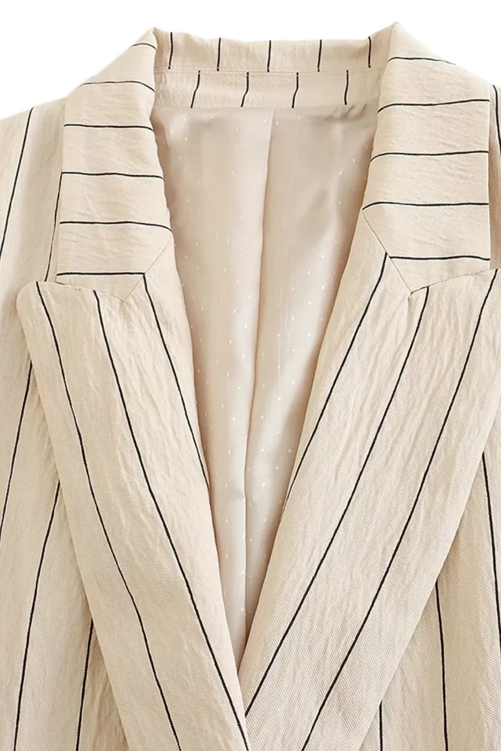'Emory' Stripe Double-Breasted Suit Blazer sold by Goodnight Macaroon product image thumbnail 5