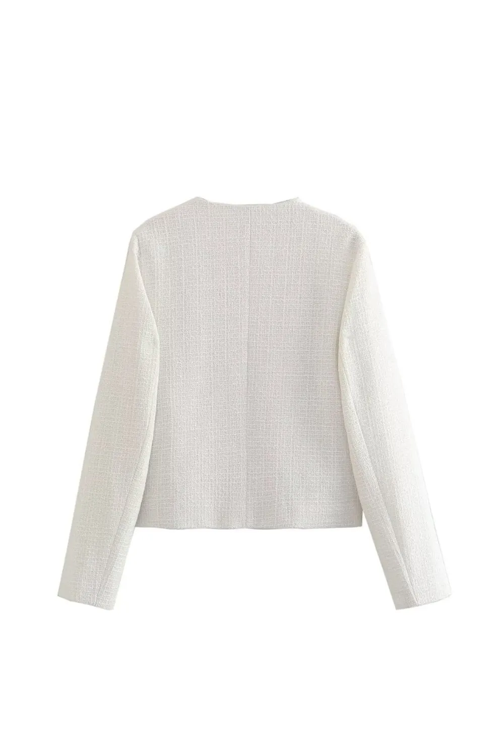 ’Marley‘ Textured Button-Front Short Jacket sold by Goodnight Macaroon product image thumbnail 5