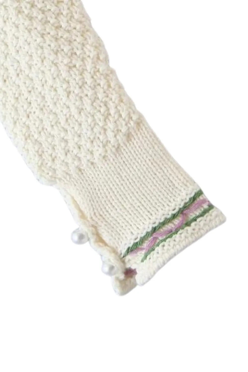 ‘Willow’ Embroidered Pearl Decoration Cardigan Sweater sold by Goodnight Macaroon product image thumbnail 5