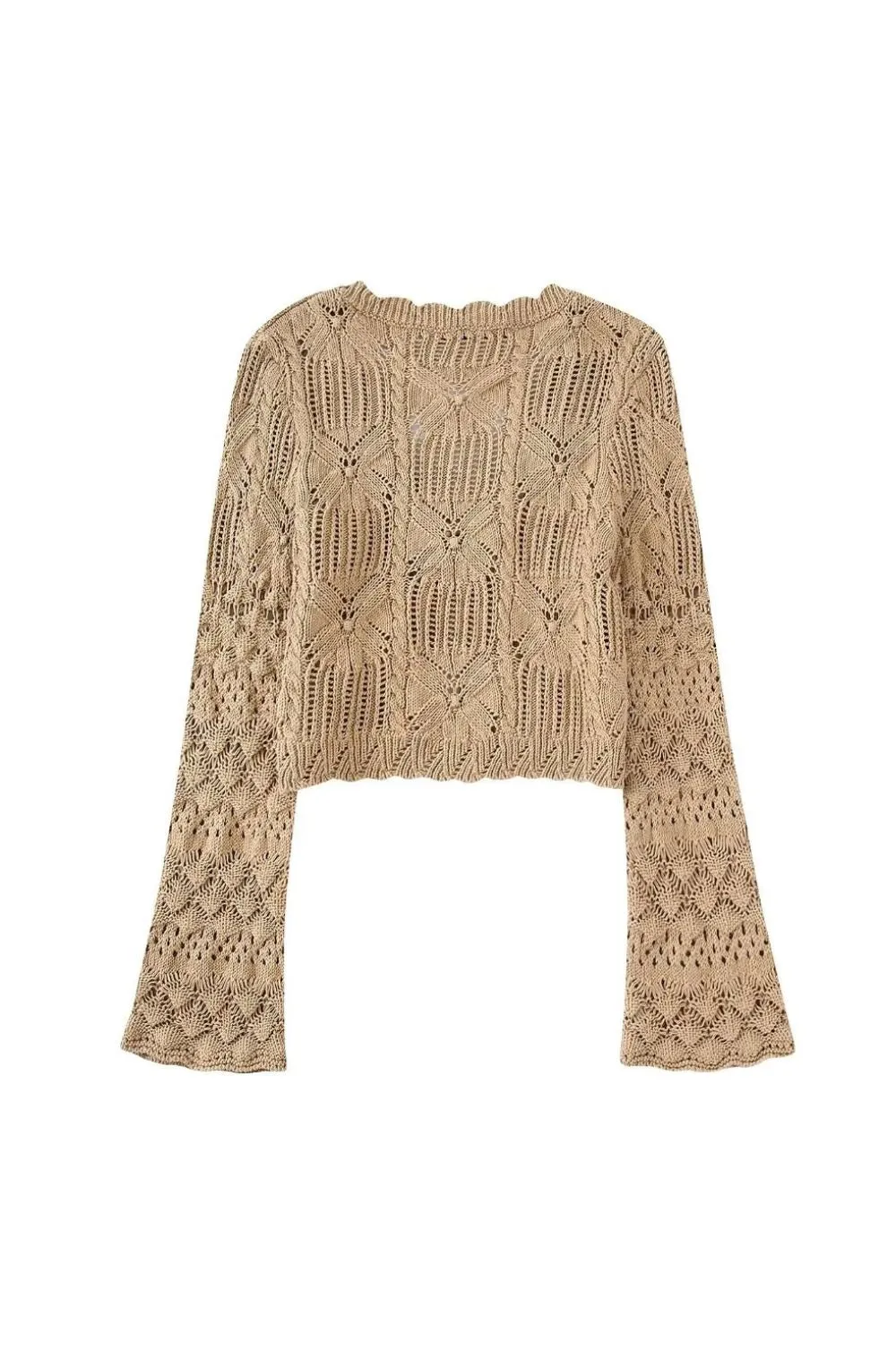 ‘Kseniya’ V-neck Long Sleeve Knit Cardigan sold by Goodnight Macaroon product image thumbnail 2